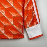 Netherlands 1988 Home Long Sleeve Retro Jersey
