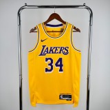 Men's Shaquille O'Neal Yellow Team Jersey