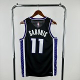 Men's 2024 Domantas Sabonis Black Team Jersey