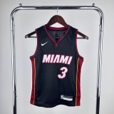 Youth Dwyane Wade Black Team Jersey