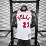 Men's M&N 1984/85 Michael Jordan White Retro Jersey