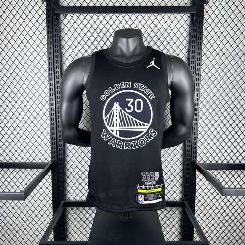 Men's Stephen Curry Black Team Jersey