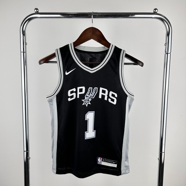 Youth Victor Wembanyama Black Team Jersey