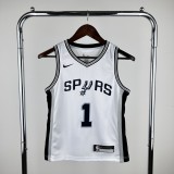 Youth Victor Wembanyama White Team Jersey