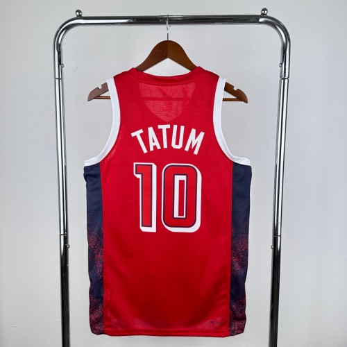 Unisex USA Basketball 2024 Olympics Team Jayson Tatum Swingman Jersey - Red