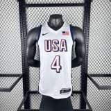 Unisex USA Basketball 2024 Olympics Team  Stephen Curry Swingman Jersey -  White