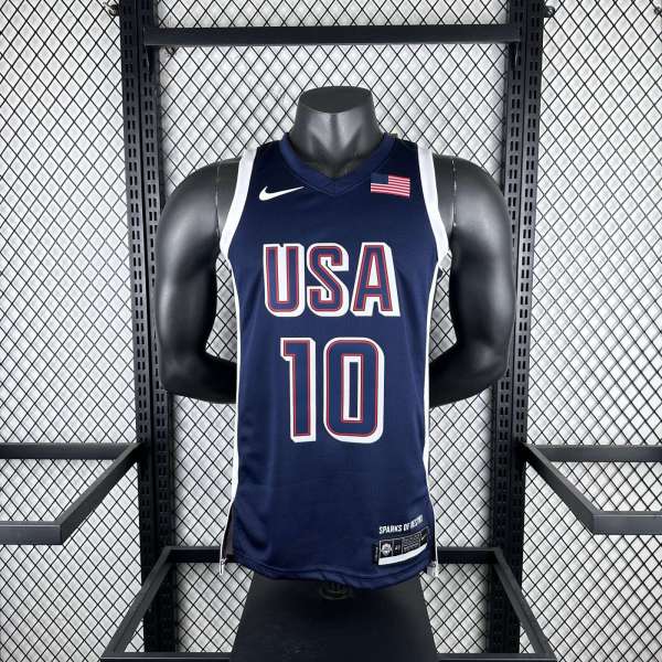 Unisex USA Basketball 2024 Olympics Team Jayson Tatum Swingman Jersey - Navy