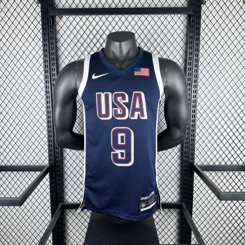 Unisex USA Basketball 2024 Olympics Team Tyrese Haliburton Swingman Jersey - Navy