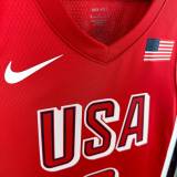 Unisex USA Basketball 2024 Olympics Team LeBron James Swingman Jersey - Red