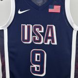 Unisex USA Basketball 2024 Olympics Team Tyrese Haliburton Swingman Jersey - Navy