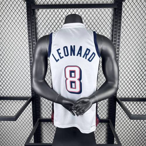 Unisex USA Basketball 2024 Olympics Team Kawhi Leonard Swingman Jersey -  White