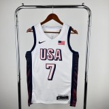 Unisex USA Basketball 2024 Olympics Team Kevin Durant Swingman Jersey -  White
