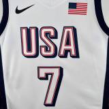Unisex USA Basketball 2024 Olympics Team Kevin Durant Swingman Jersey -  White