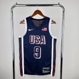 Unisex USA Basketball 2024 Olympics Team Tyrese Haliburton Swingman Jersey - Navy
