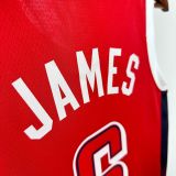 Unisex USA Basketball 2024 Olympics Team LeBron James Swingman Jersey - Red