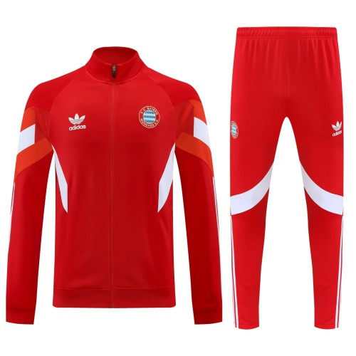 Bayern Munich 25/26 OG Lifestyler Track Jacket and Pants Set Red