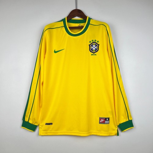 Brazil 1998/2000 Home Long Sleeve Retro Jersey