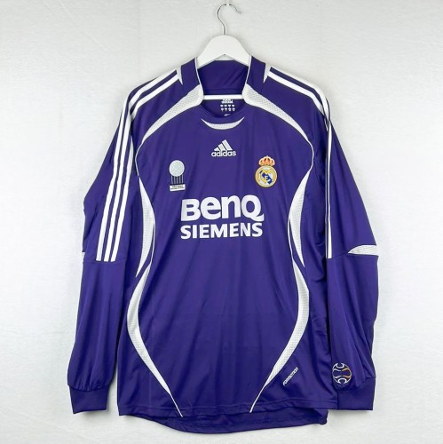 Real Madrid 2006/2007 Third Long Sleeve Retro Jersey