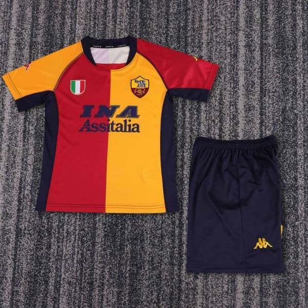 Kids AS Roma 2001/2002 European Retro Kit