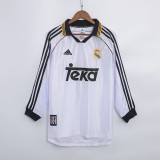 Real Madrid 1998/2000 Home Long Sleeve Retro Jersey