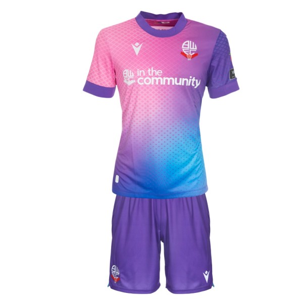 Kids Bolton Wanderers 24/25 Third Jersey and Short Kit