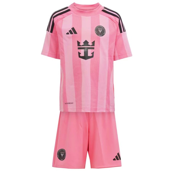 Kids Inter Miami CF 2025 Home Jersey and Short Kit
