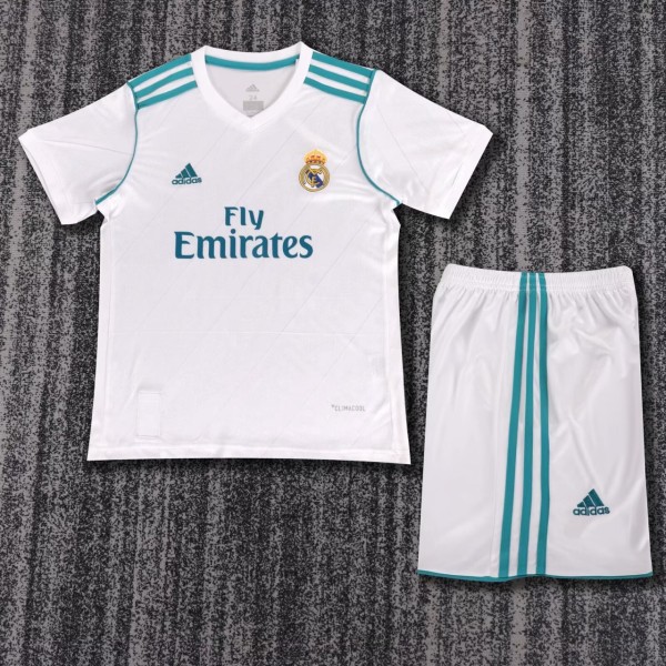 Kids Real Madrid 2017/2018 Home Retro Kit