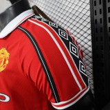 Player Version MUFC 1998/1999 Home Retro Authentic Jersey