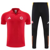 Bayern Munich 25/26 Polo and Pants Set Red