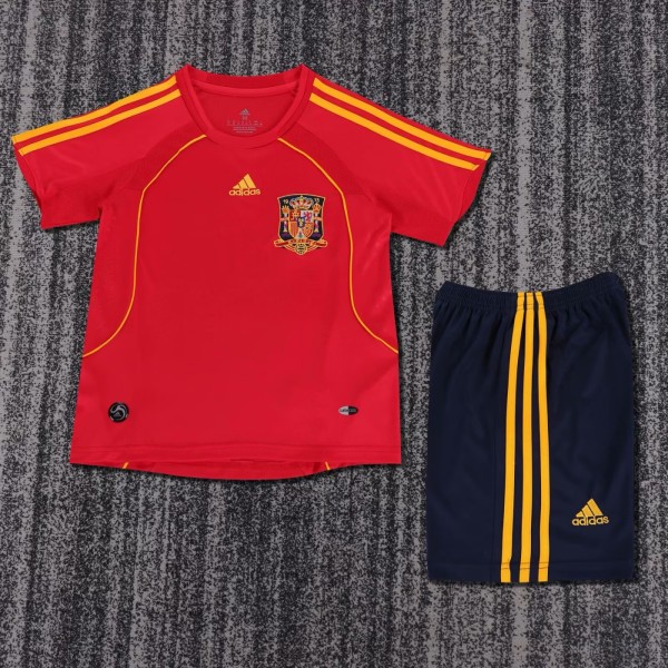 Kids Spain 2008 Euro Home Retro Kit