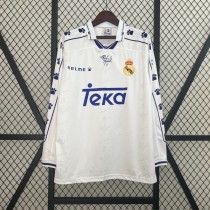 Real Madrid 1994/1996 Home Long Sleeve Retro Jersey