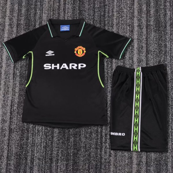 Kids MUFC 1998/1999 Third Retro Kit