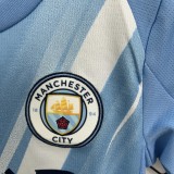Kids Manchester City 25/26 Home Jersey and Short Kit