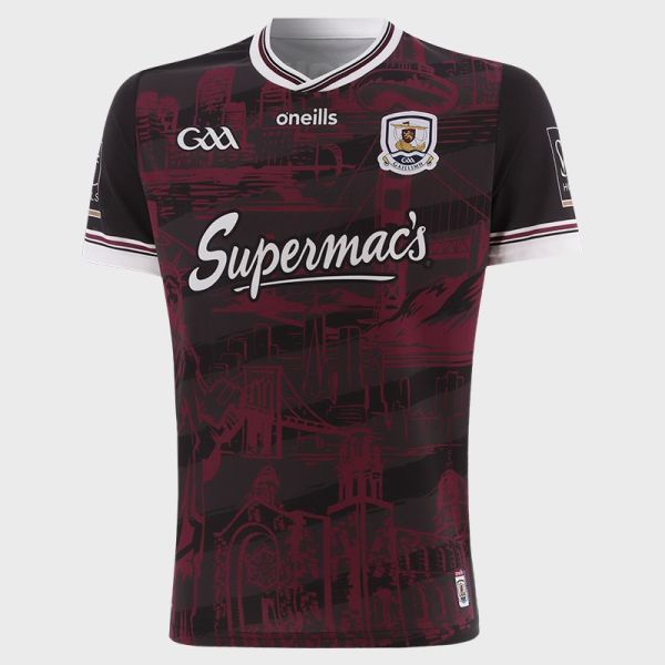 Galway GAA 2025 Men's Alternative Jersey - 3 Stripe