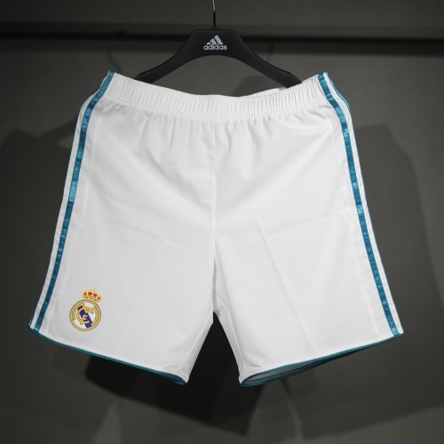 Player Version Real Madrid 2017/2018 Home Authentic Retro Shorts