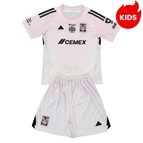 Kids Tigres UANL 25/26 Goalkeeper Jersey and Short Kit