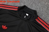 Kids MUFC 25/26 Retro Half-Zip Training Sweatshirt and Pants Set E2509
