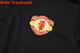 Kids MUFC 25/26 Retro Half-Zip Training Sweatshirt and Pants Set E2509
