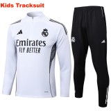Kids Real Madrid 25/26 Half-Zip Training Sweatshirt and Pants Set E2508