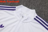 Kids Real Madrid 25/26 Retro Half-Zip Training Sweatshirt and Pants Set E2517