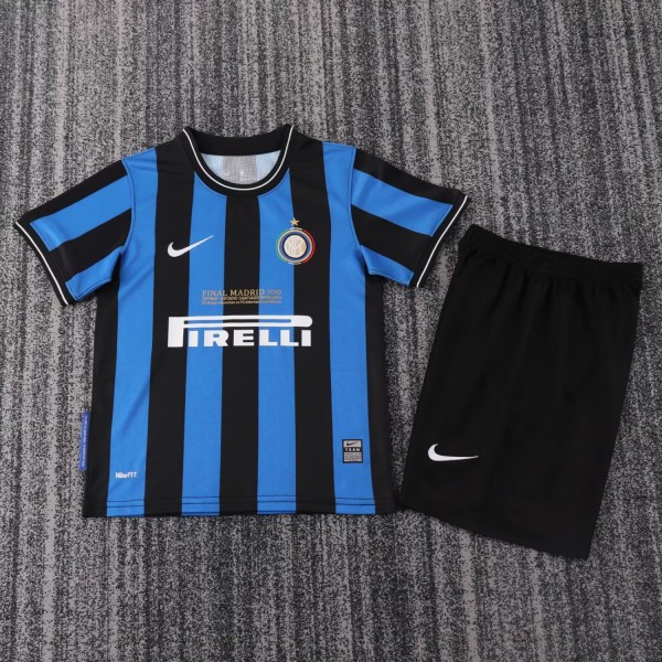 Kids Inter Milan 2010 UCL Final Home Retro Kit