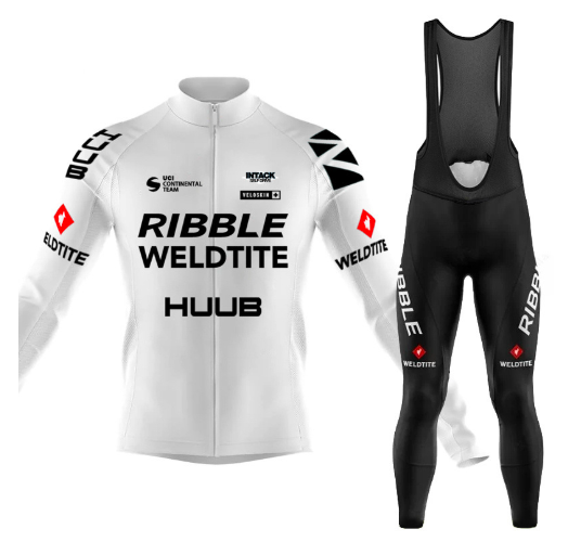 Road Race Pro Team Cycling Long-sleeved Fleece Suit Strava