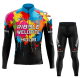 Road Race Pro Team Cycling Long-sleeved Fleece Suit Strava