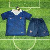 Kids France 2025 Home Jersey and Short Kit