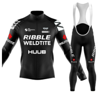 Road Race Pro Team Cycling Long-sleeved Fleece Suit Strava
