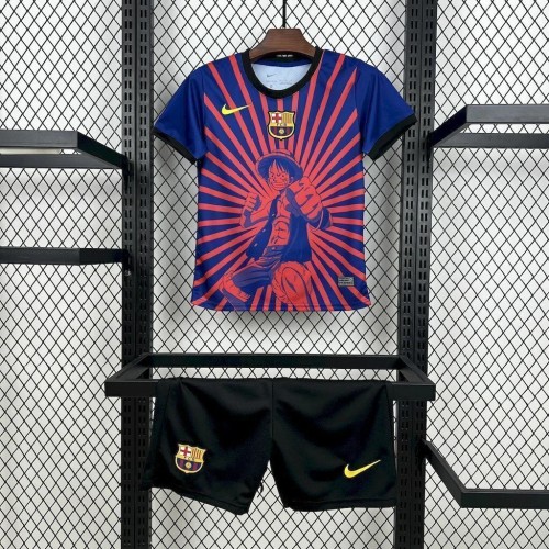 Kids Barcelona x One Piece 25/26 Special Kit