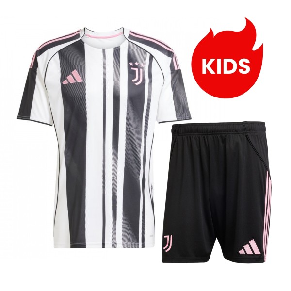 Kids Juventus 25/26 Home Jersey and Short Kit
