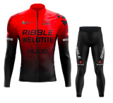 Road Race Pro Team Cycling Long-sleeved Fleece Suit Strava