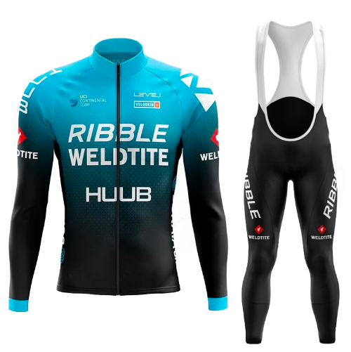 Road Race Pro Team Cycling Long-sleeved Fleece Suit Strava
