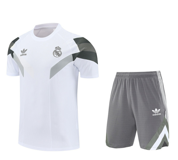 Real Madrid 25/26 Training Shirt and Shorts Set White